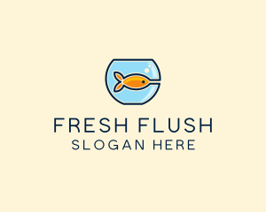 Pet Goldfish Bowl logo design