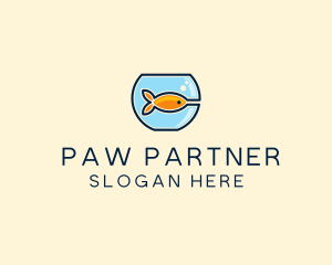 Pet Goldfish Bowl logo design