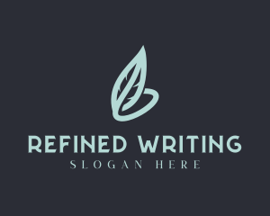 Writing Quill Author logo design