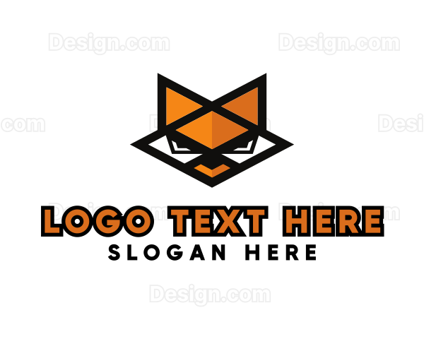 Geometric Fox Animal Logo