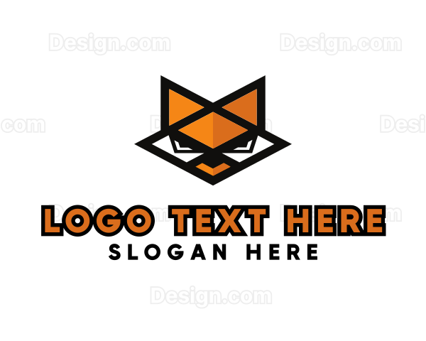 Geometric Wild Fox Logo