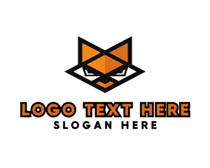 Geometric Fox Animal logo