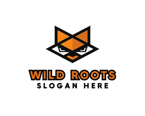 Geometric Wild Fox  logo design