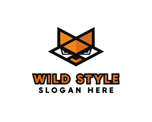 Geometric Wild Fox  logo design