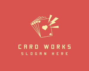 Casino Card Heart logo design