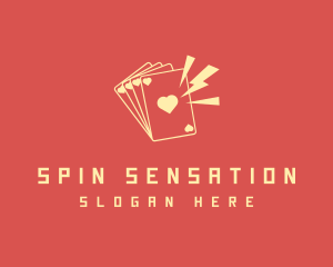 Casino Card Heart logo design