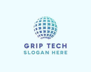 Global Tech Sphere logo design