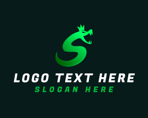 King Snake Letter S logo
