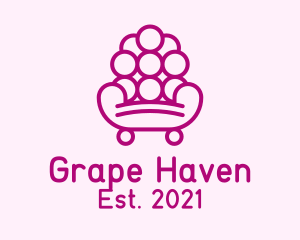 Grape Armchair Furniture  logo design