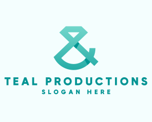 Teal Diamond Ampersand logo