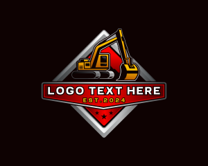 Backhoe Ecavator Construction logo