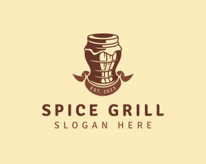 Fermented Spice Jar logo design