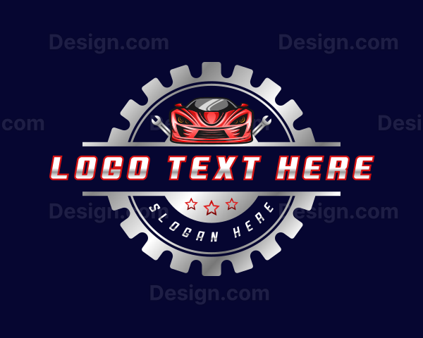 Automotive Garage Wrench Logo