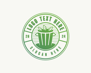 Eco Leaf Trash logo