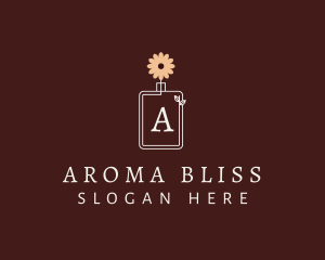 Flower Perfume Bottle logo design