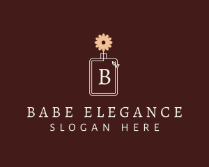 Flower Perfume Bottle logo design