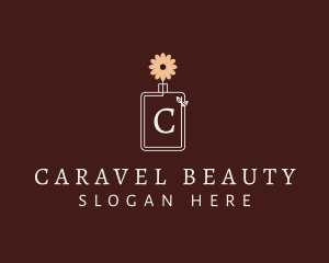 Flower Perfume Bottle logo design