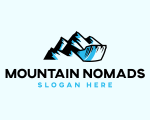 Mountain Quarry Excavator logo design