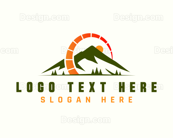 Mountain Outdoor Speedometer Logo