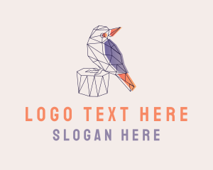 Geometric Bird Modern Logo