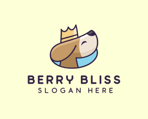 Puppy Dog Crown logo design