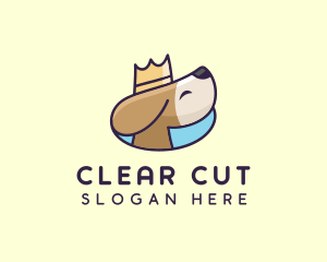 Puppy Dog Crown logo design