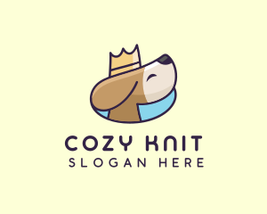 Puppy Dog Crown logo design