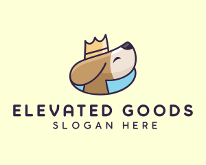 Puppy Dog Crown logo design