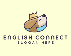 Puppy Dog Crown logo design