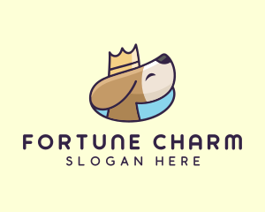 Puppy Dog Crown logo design