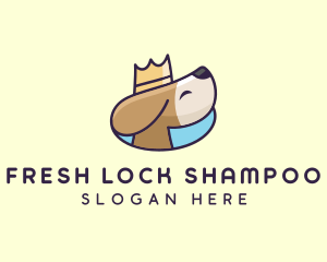 Puppy Dog Crown logo design