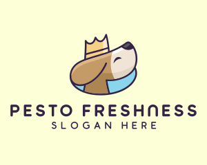 Puppy Dog Crown logo design