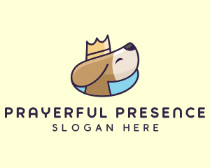 Puppy Dog Crown logo design