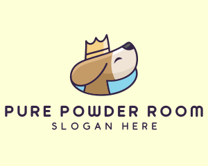 Puppy Dog Crown logo design