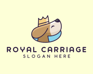 Puppy Dog Crown logo design