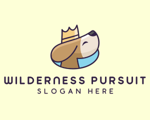 Puppy Dog Crown logo design