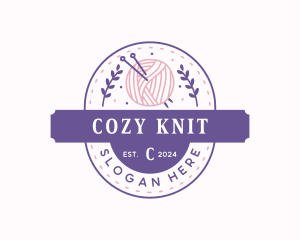 Yarn Crochet Knitting logo design