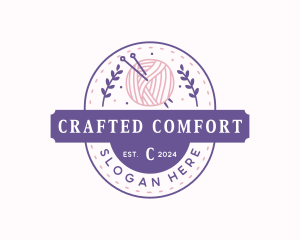 Yarn Crochet Knitting logo design