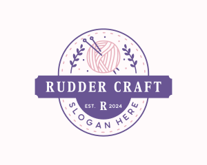 Yarn Crochet Knitting logo design