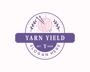 Yarn Crochet Knitting logo design