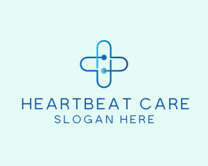 Health Stethoscope Cross logo