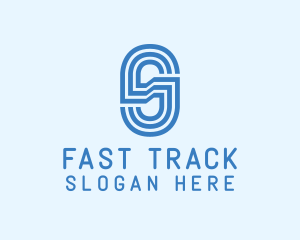 Athletic Track Letter S Business logo