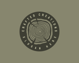 Woodwork Circle Business logo design