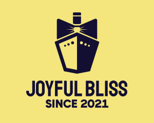 Bow Tie Ship Cruise logo design