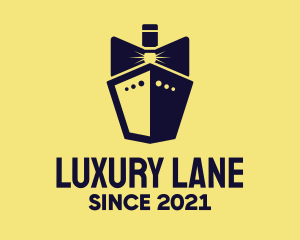 Bow Tie Ship Cruise logo design