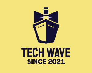 Bow Tie Ship Cruise logo design