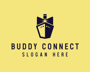 Bow Tie Ship Cruise logo design