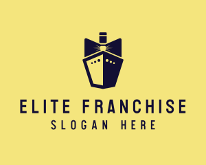 Bow Tie Ship Cruise logo design