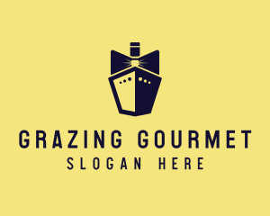 Bow Tie Ship Cruise logo design