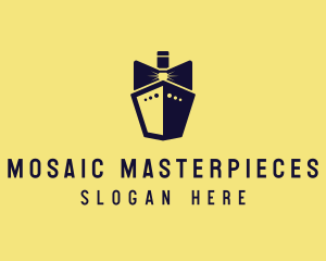 Bow Tie Ship Cruise logo design